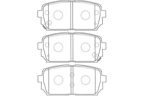 KAVO PARTS Комплект тормозных колодок, дисковый тормоз BP-4023